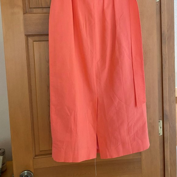 J. Crew Coral Tea-length (Midi) Tie Skirt - Picture 2 of 5
